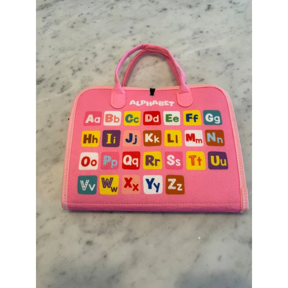 Urmywo‎ Unicorn Busy Board Toddler Sensory Toy Felt Activity Book Travel Case